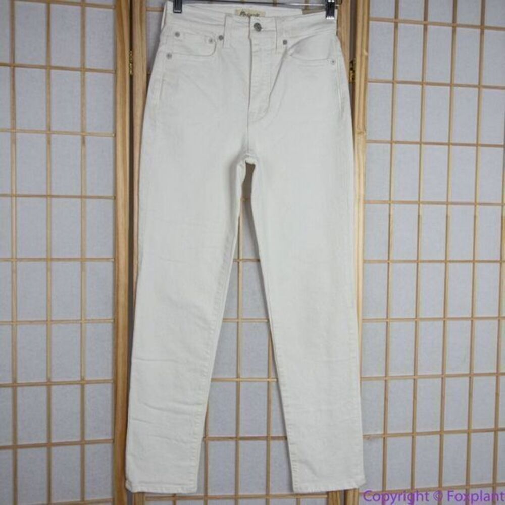NEW Madewell The High-Rise Perfect Vintage Jean‎ in Tile White, 24 - Picture 3 of 16